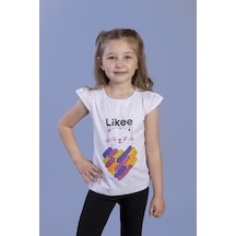 Toontoy Kids Toontoy Kız Çocuk Baskılı Taş İşlemeli Tişört Gri Melanj Toontoy Kids Toontoy Kız Çocuk Baskılı Taş İşlemeli Tişört Gri Melanj