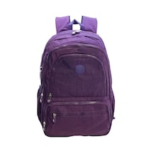 Baginn Klinkır Lise Ortaokul Üniversite Yağmur Geçirmez Hafif Kumaş Çok Cepli Okul Çantası