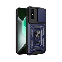 Tr Infinix Gt 30 Pro İle Uyumlu Kaze Tora Kamera Korumalı Sürgülü Yüzüklü Armor Military Tank Kızaklı Kılıf