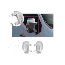Opel Movano Uyumlu 2013 Ve Üzeri Ayna Kapağı 2 Parça Abs Krom Kaplama