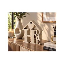 Home Yazılı Dekoratif Kalpli Biblo Bej