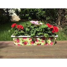60Cm Plastik Saksı - Güllü Balkon Saksısı Cam Önü Saksı (214676472)
