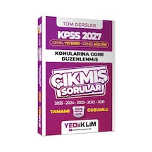 Yediiklim 2027 Kpss Tüm Dersler Gy-gk Konularına Göre Düzenlenmiş Tamamı Çözümlü Çıkmış Sorular-169725