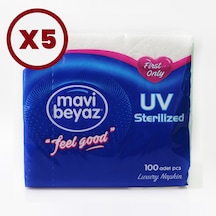 Mavi Beyaz Peçete UV Teknolojisi 5 x 100'lü 30 x 30 CM