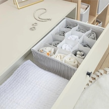 2 Adet 12 Bölmeli Çok Amaçlı Çekmece Düzenleyici Organizer Çorap-iç Çamaşırı Vb 31x25x12 Cm Kuma Diğer