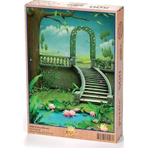 King Of Puzzle Masal Bahçesi Ahşap Puzzle 500 Parça
