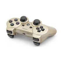 Kablosuz Oyun Kontrolcüsü Ps3 Uyumlu Metalik Altın