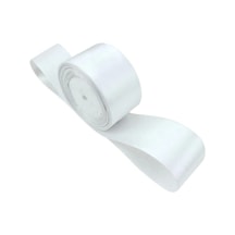 Saten Kurdele 6 Cm Beyaz 2 Metre