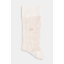 Bisse Bej Polyester Desenli Bambu Uzun Soket Çorap Crbmb23y103 D07