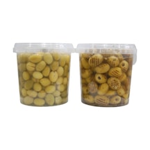 Sadıcım Kırma 650 Gr + Izgara 600 Gr Yeşil Zeytin Pet Kavanoz