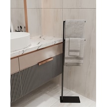 Aju Havluluk Kağıt Havlu Askısı Metal Kurulum Gerektirmez Devrilmez Banyo Düzenleyici Askılık Siyah