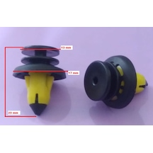 7040-alfa Romeo Stelvio 949-fiat 500x,334 2015-2018-jeep Renegade Kapı Döşeme Klipsi 5 Adet Gri Sarı