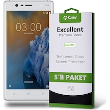 Nokia 3 Ekran Koruyucu Cam 5 Adet Ekonomik Paket (554292718) 20 Tl Fark Ile Apple  Uyumlu iPhone Hızlı Şarj Kablosu
