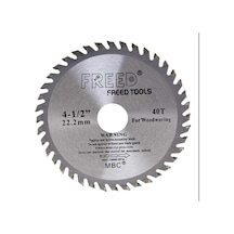 Tct Daire Testere Diski, 115 Mm, 40 Diş, 22.2 Mm Delik Çapı, 1055 Karbon Çelik, Krom Vanadyum Y