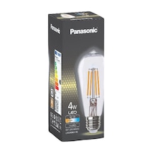 Panasonic E27 Filaman Lamba St64 Sarı Işık 4w - 3 Adet Tarı 01 Warm Glow