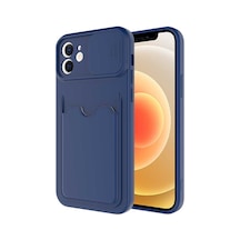 Zore İphone 12 Uyumlu Ogaa Kartix Kılıf-lacivert