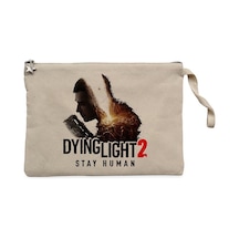 Dying Light Stay Human Krem Clutch Astarlı Cüzdan / El Çantası Krem