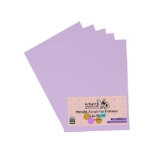 Lila 35x50 Metalik Aynalı Fon Kartonu 5 Adet 1 Paket Artlantis Aynalı Metalik Fon Kartonu