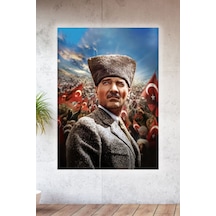 Lucena Metal Baskılı Atatürk Koleksiyonu Tablo No 38 - 20 Cm X 30 Cm