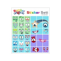Number Blocks Matematik Eğitici Birim Küp Snapcubes /41-60 Sticker 36 Pcs