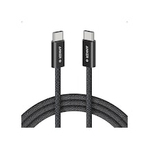 Zolo240w Usb-c - Usb-c Hızlı Şarj Kablo, 1 Metre, Örgü Yapılı, Siyah - A8060 Diğer
