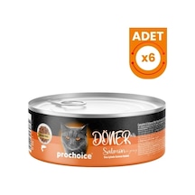 Prochoice Döner Bites Sos İçinde Somonlu Yetişkin Konserve Kedi Maması 70 Gr 6 Adet