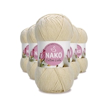 5 Adet Cotton Lüks Yelek Tunik Kazak Bluz Hırka İpi Yünü Açık Bej 97543 Çok Renkli