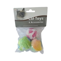 Eastland Tıkırtılı Top Kedi Oyuncağı 3'lü 4 CM