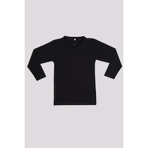 Beberium Çocuk Uzun Kollu Basic Body Siyah