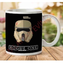 1-2068 Star Wars Shore Trooper Rogue One İki Tarafı Baskılı Kupa Bardak.jpg Çok Renkli
