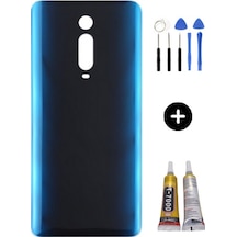 Xiaomi Mi 9t Uyumlu Arka Pil Kapağı Mavi + Montaj Seti Çok Renkli