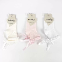 Melonika Oben Aks Kız Bebek Soket Çorap K48019 Asorti Çok Renkli