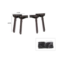 4 Adet Kahverengi Sofra Ayak Komple Plastik 20cm Aç Kapa Bx40 6997