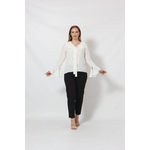 Moda Berray 3241-5be Beyaz İspanyol Kol Boyun Bağlama Detaylı Bluz Moda Berray 3241-5be Beyaz İspanyol Kol Boyun Bağlama Detaylı Bluz