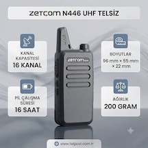 Zetcom El Telsizi Pmr N4446 Tekli