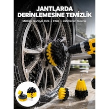 Derinlemesine Temizlik İçin Dayanıklı Kıllı Matkap Fırçası Başlığı Cn