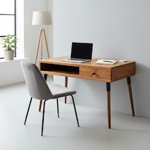 Mobenta Neo Desk: Masif Çalışma Masası 1 Çekmece Ve 1 Laptop Bölmesi - 120 Cm Tk Ahşap