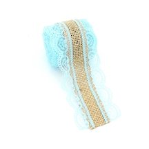 Dantelli Jüt Kurdele. 5.5 Cm X 2 Mt - Mavi