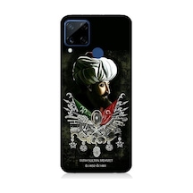 Realme C15 Uyumlu Fatih Sultan Mehmet Desenli Silikon Kılıf