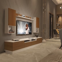 Decoraktiv Trendstyle 5220das Slm Tv Ünitesi Tv Sehpası Beyaz - Ceviz Decoraktiv Trendstyle 5220das Slm Tv Ünitesi Tv Sehpası Beyaz - Ceviz
