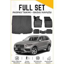 Volvo Xc90 5 Koltuk 2024 Model Birebir Uyumlu Bagaj Havuzu+paspas Seti