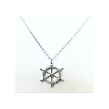 Oriental Kuyumculuk Jewellery Taşlı Gemi Dümeni Gümüş Kolye Gümüş