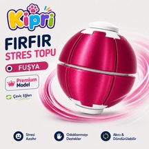 Spinner Ball Rulmanlı Fırfır Stres Topu Bas-çevir 3d Baskı Fidget Oyuncak Fuşya