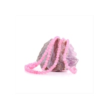 Zenviac456 4 Mm Pembe Kuars Taşı Zenviac45678 Altın