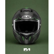 Hjc C10 Kask Aspa Mc4sf Yeşil-siyah