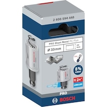 1x Pro Sheet Metal Power Change Plus Delik Açma Testeresi Paslanmaz Çelik Saclar, Çelik Saclar, Ø 33 Mm, Professional Aksesuar Döner Matkap/vidalamalar, Darbeli Matkap/vidalama