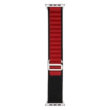 Watch 7 45mm Nvth Band-74 Hasır Kordon-siyah-kırmızı