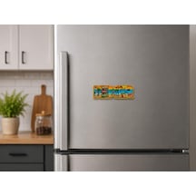 Magnet Kemer Ahşap Buzdolabı Süsü Hediyelik 13x4 Cm
