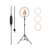 Dymax DX-12 10" Ring Light Sürekli Led Işık + 210 CM Tripod