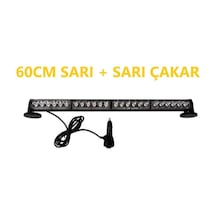Demmon 60 Cm Çakar Led Sarı + Sarı Çakar Lamba 15 Fonksiyonlu (500613981)
